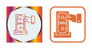 icono de vector de depósito