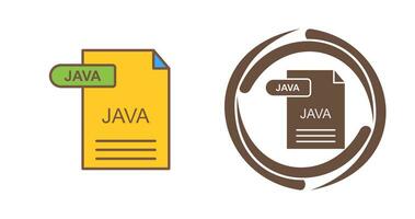 icono de vector de java