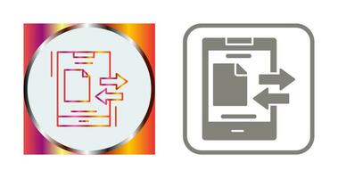 icono de vector de transferencia de datos