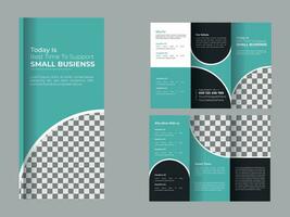 vector trifold brochure template design.