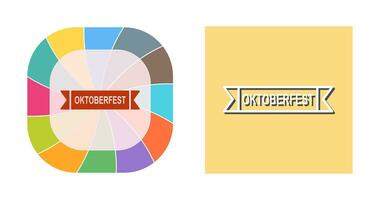 icono de vector de banner de oktoberfest