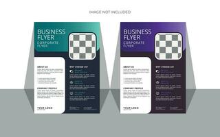 Vector creative and modern business flyer,