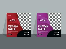 Fashion Sale Social Media Post, vector