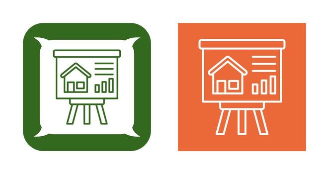 icono de vector de presentación