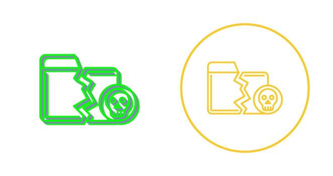 Infected Files Vector Icon