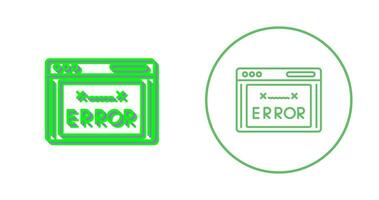 icono de vector de código de error