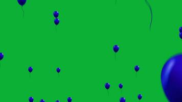 hinzufügen ein Pop von Spaß mit Luftballons fliegend Animation video