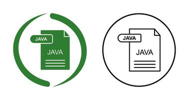 icono de vector de java