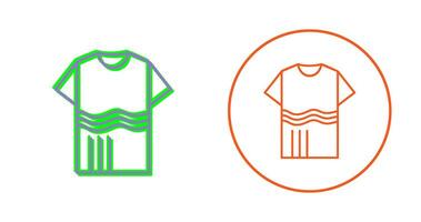 T Shirt with lines Vector Icon