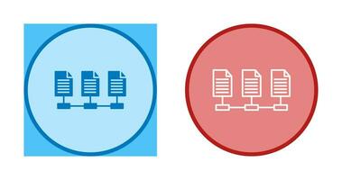 icono de vector de archivos de red