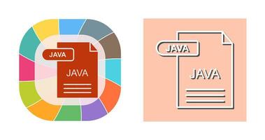 icono de vector de java