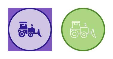 Industrial Tractor Vector Icon