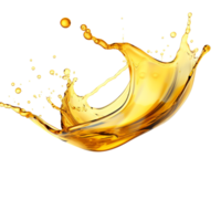 photorealistic image of a splash of oil, apple juice juice. transparent splash with drops and splashes. AI generated png