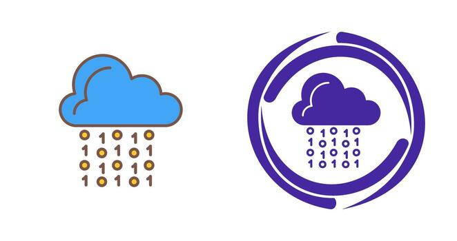 Cloud Coding Vector Icon