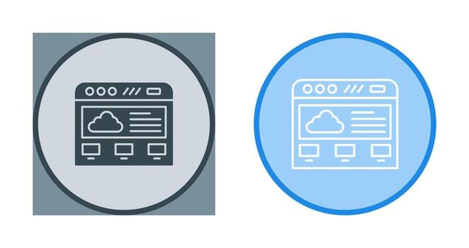 Cloud Computing Vector Icon