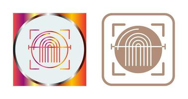 Fingerprint Scanner Vector Icon