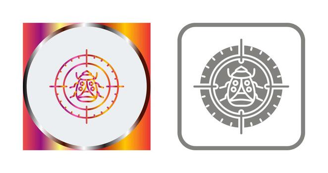 Bug Target Vector Icon