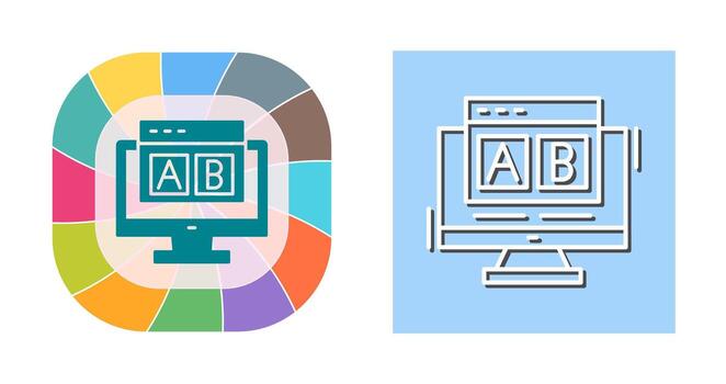 AB Testing Vector Icon