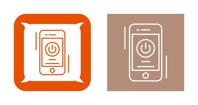 icono de vector de botón de encendido