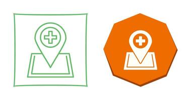 Location hospital Vector Icon