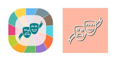 Theater Masks Vector Icon