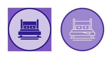 icono de vector de cama