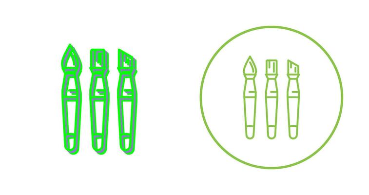 Brushes Vector Icon