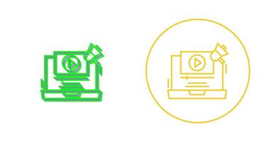 Video Marketing Vector Icon