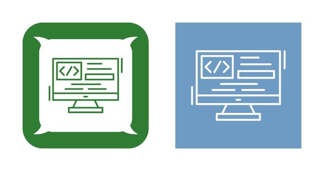 icono de vector de codificación