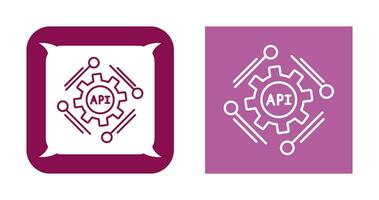 icono de vector de api