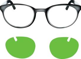 Transparent eyeglasses and sunglasses for men and women vector