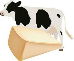 Beef and Parmigiano Reggiano cheese production- vector