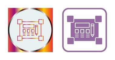 icono de vector de plano