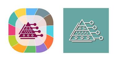 Pyramid Graph Vector Icon