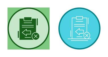 Return Failed Vector Icon