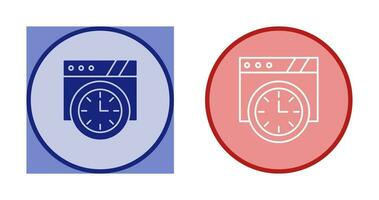 Wall Clock Vector Icon