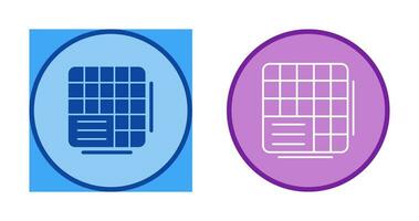 Table Data Vector Icon