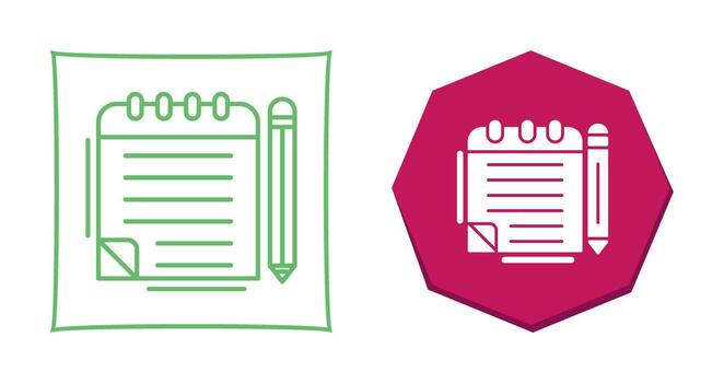 Notepad Vector Icon