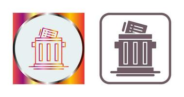 Trash List Vector Icon
