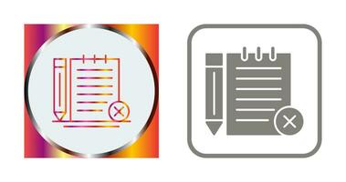 Unchecked Notes Vector Icon