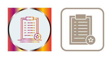 Favourite List Vector Icon