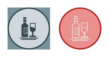 White Wine Vector Icon