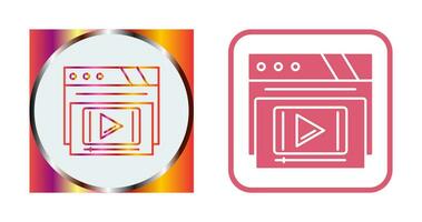 Video Player Vector Icon