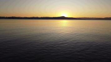 Video in Florianopolis on Beiramar with Sunset in Winter