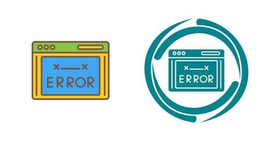 icono de vector de código de error