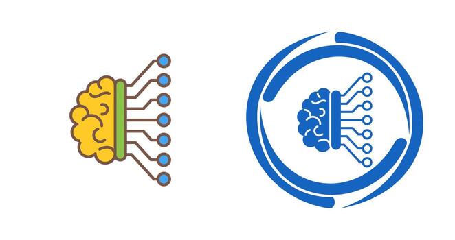 icono de vector de aprendizaje automático