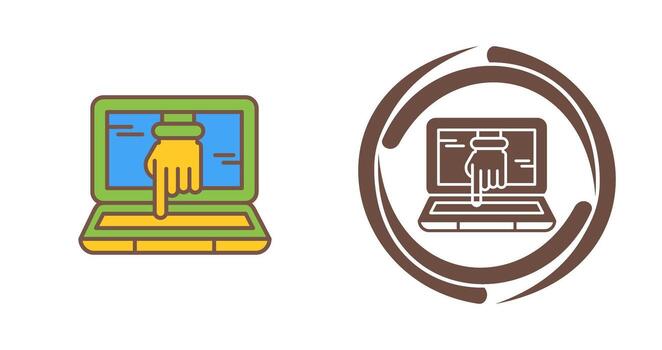 icono de vector de piratería informática