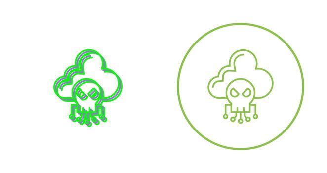 icono de vector de nube