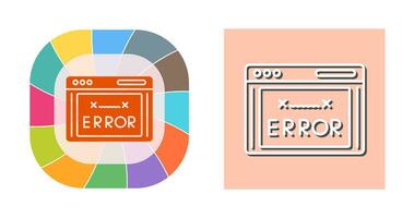 icono de vector de código de error