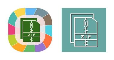 icono de vector de archivo zip